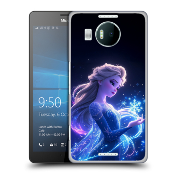 Пластиковый чехол на Microsoft Lumia 950 XL с принтом Холодное сердце Frozen