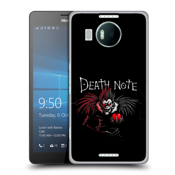 Пластиковый чехол на Microsoft Lumia 950 XL с принтом Death note Тетрадь смерти