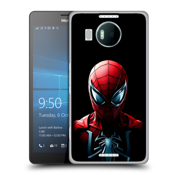 Пластиковый чехол на Microsoft Lumia 950 XL с принтом Spiderman Человек паук