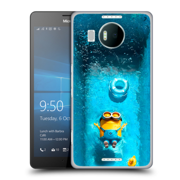 Пластиковый чехол на Microsoft Lumia 950 XL с принтом Миньоны