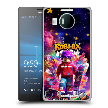 Пластиковый чехол на Microsoft Lumia 950 XL с принтом Roblox Роблокс