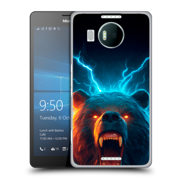 Пластиковый чехол на Microsoft Lumia 950 XL с принтом Медведь Пластиковый чехол на Microsoft Lumia 950 XL с принтом Медведь
