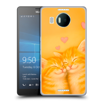 Пластиковый чехол на Microsoft Lumia 950 XL с принтом Милые котята