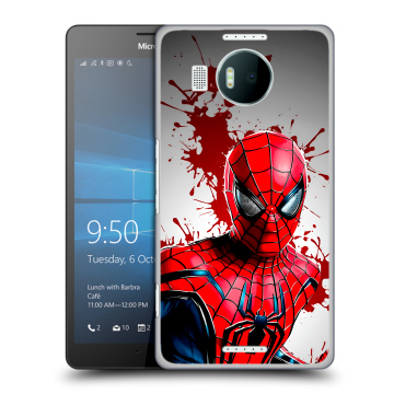 Пластиковый чехол на Microsoft Lumia 950 XL с принтом Spiderman Человек паук