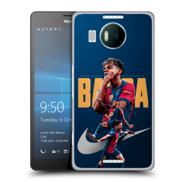 Пластиковый чехол на Microsoft Lumia 950 XL с принтом Барселона Barca Yamal Пластиковый чехол на Microsoft Lumia 950 XL с принтом Барселона Barca Yamal