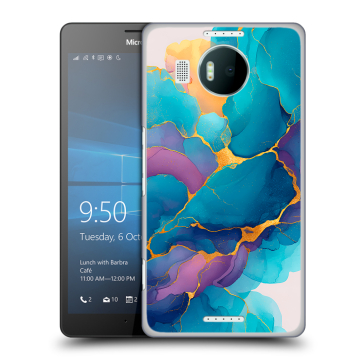 Пластиковый чехол на Microsoft Lumia 950 XL с принтом Мрамор блестки Пластиковый чехол на Microsoft Lumia 950 XL с принтом Мрамор блестки