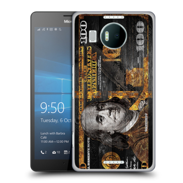 Пластиковый чехол на Microsoft Lumia 950 XL с принтом Доллар деньги