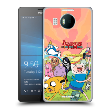 Пластиковый чехол на Microsoft Lumia 950 XL с принтом Adventure time Время приключений Пластиковый чехол на Microsoft Lumia 950 XL с принтом Adventure time Время приключений