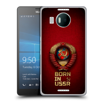 Пластиковый чехол на Microsoft Lumia 950 XL с принтом Флаг Герб СССР Пластиковый чехол на Microsoft Lumia 950 XL с принтом Флаг Герб СССР