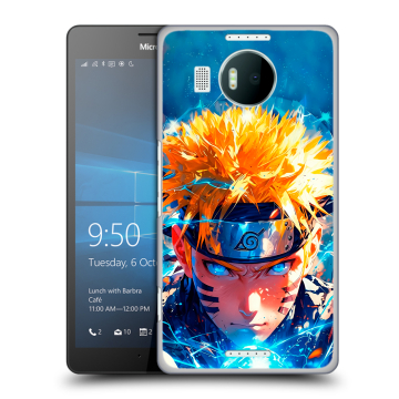 Пластиковый чехол на Microsoft Lumia 950 XL с принтом Аниме Наруто Naruto
