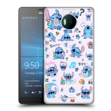 Пластиковый чехол на Microsoft Lumia 950 XL с принтом Лило и Стич