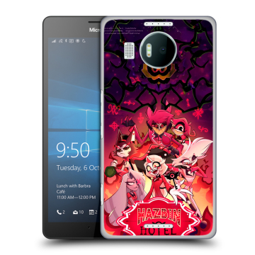 Пластиковый чехол на Microsoft Lumia 950 XL с принтом Hazbin Hotel Отель Хазбин