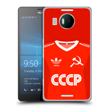 Пластиковый чехол на Microsoft Lumia 950 XL с принтом Флаг Герб СССР Пластиковый чехол на Microsoft Lumia 950 XL с принтом Флаг Герб СССР