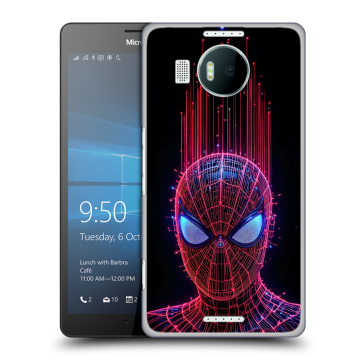 Пластиковый чехол на Microsoft Lumia 950 XL с принтом Spiderman Человек паук