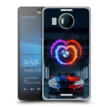 Пластиковый чехол на Microsoft Lumia 950 XL с принтом BMW БМВ