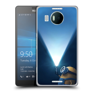 Пластиковый чехол на Microsoft Lumia 950 XL с принтом Миньоны