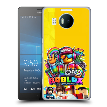 Пластиковый чехол на Microsoft Lumia 950 XL с принтом Roblox Роблокс Пластиковый чехол на Microsoft Lumia 950 XL с принтом Roblox Роблокс