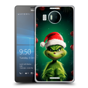 Пластиковый чехол на Microsoft Lumia 950 XL с принтом Гринч Новый год Рождество Пластиковый чехол на Microsoft Lumia 950 XL с принтом Гринч Новый год Рождество