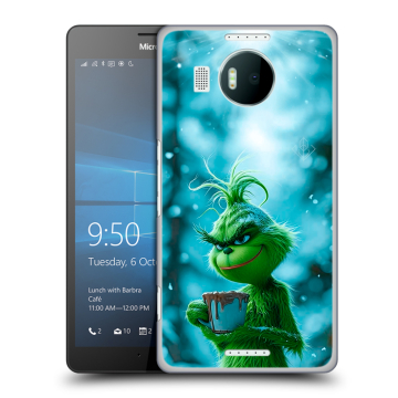 Пластиковый чехол на Microsoft Lumia 950 XL с принтом Новый год гринч Пластиковый чехол на Microsoft Lumia 950 XL с принтом Новый год гринч