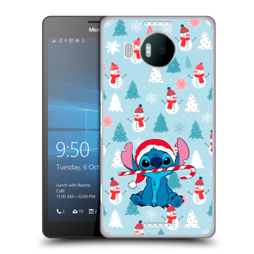 Пластиковый чехол на Microsoft Lumia 950 XL с принтом Стич Новый год Пластиковый чехол на Microsoft Lumia 950 XL с принтом Стич Новый год