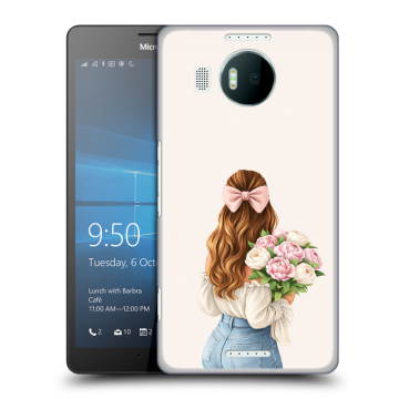 Пластиковый чехол на Microsoft Lumia 950 XL с принтом женский