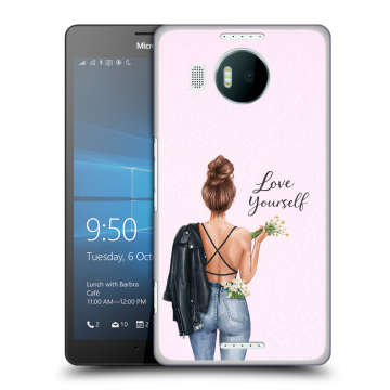Пластиковый чехол на Microsoft Lumia 950 XL с принтом женский