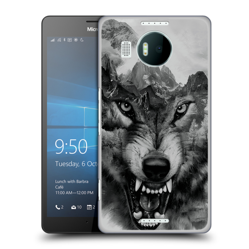 Пластиковый чехол на Microsoft Lumia 950 XL с принтом Волк Пластиковый чехол на Microsoft Lumia 950 XL с принтом Волк