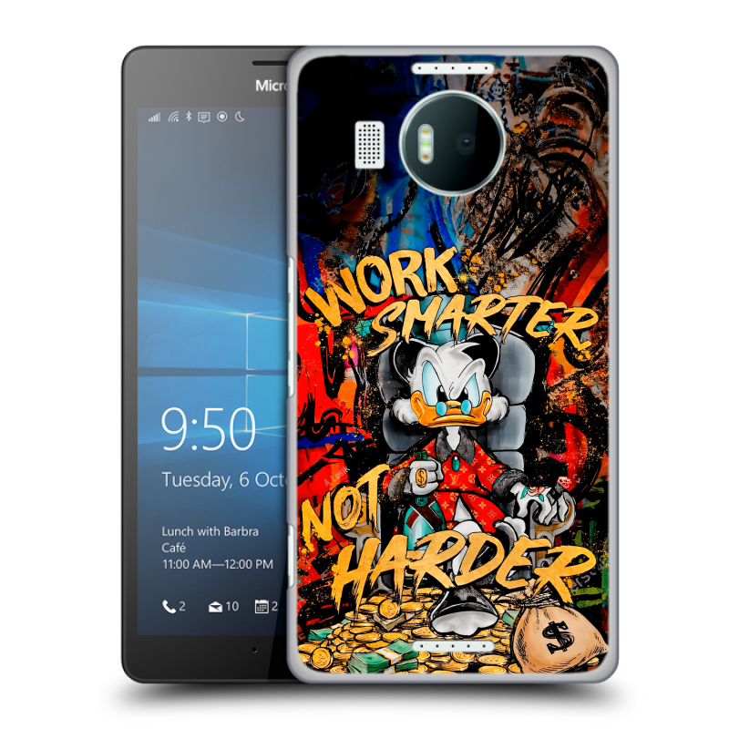 Пластиковый чехол на Microsoft Lumia 950 XL с принтом Дональд Дак Деньги Пластиковый чехол на Microsoft Lumia 950 XL с принтом Дональд Дак Деньги