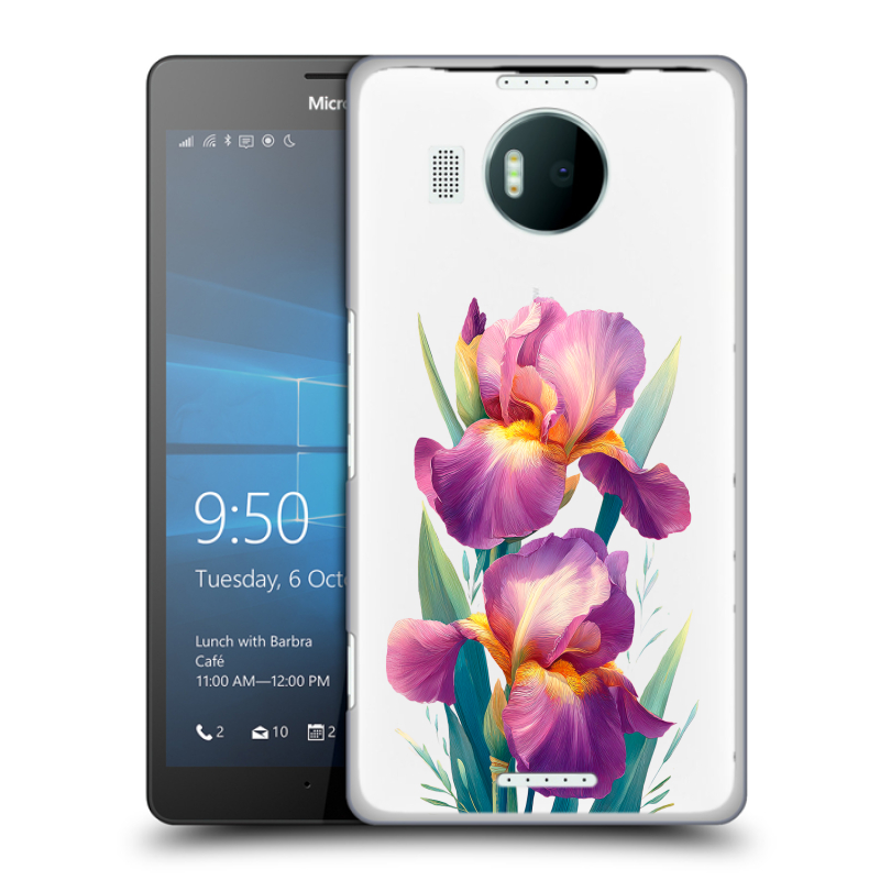 Пластиковый чехол на Microsoft Lumia 950 XL с принтом Цветы орхидеи Пластиковый чехол на Microsoft Lumia 950 XL с принтом Цветы орхидеи