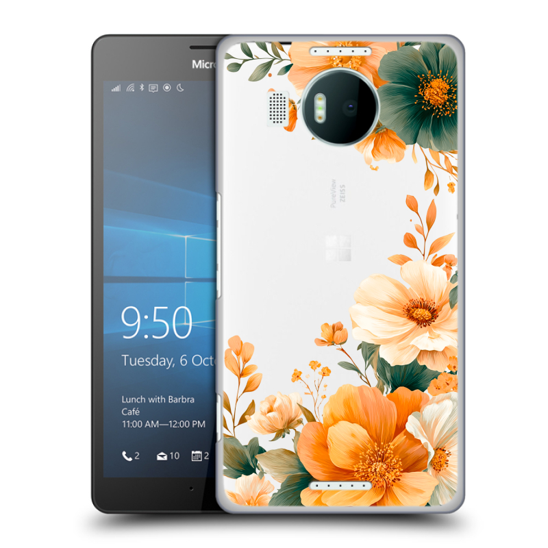Пластиковый чехол на Microsoft Lumia 950 XL с принтом Цветы принт Пластиковый чехол на Microsoft Lumia 950 XL с принтом Цветы принт