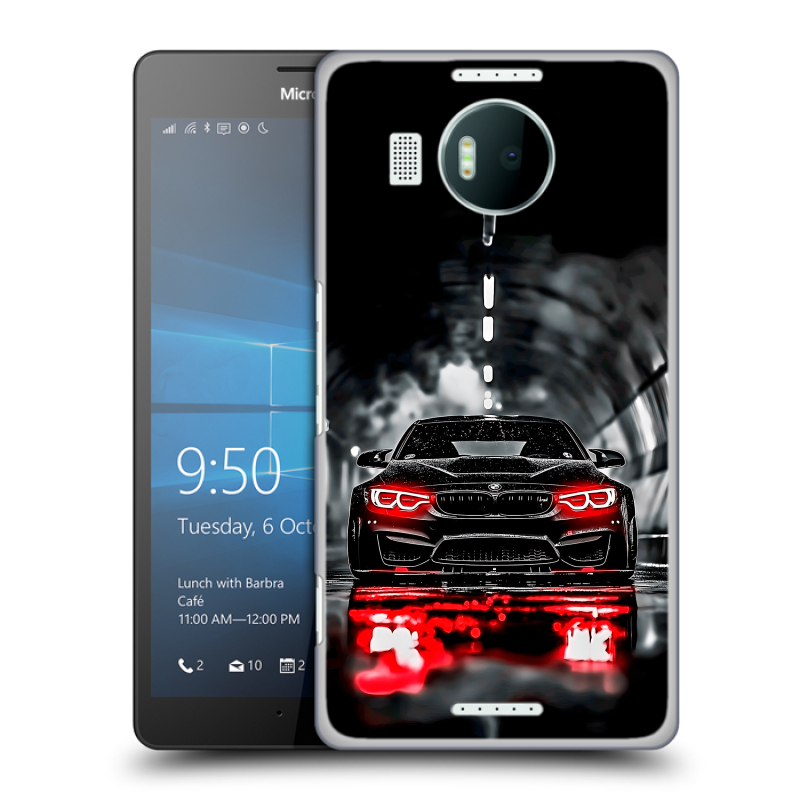 Пластиковый чехол на Microsoft Lumia 950 XL с принтом BMW БМВ Пластиковый чехол на Microsoft Lumia 950 XL с принтом BMW БМВ