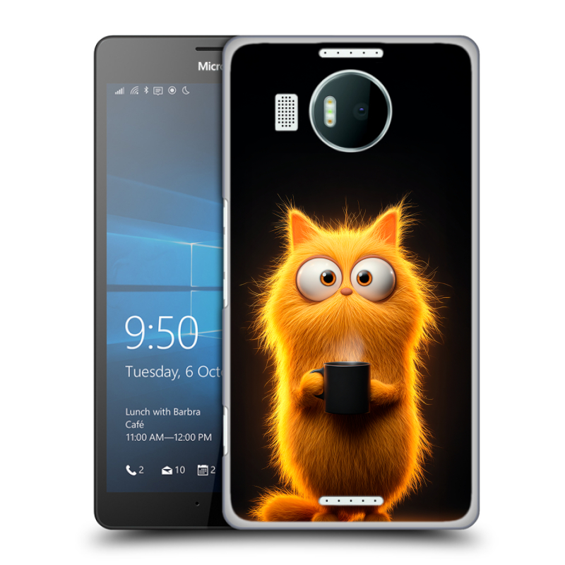 Пластиковый чехол на Microsoft Lumia 950 XL с принтом Смешной кот Пластиковый чехол на Microsoft Lumia 950 XL с принтом Смешной кот