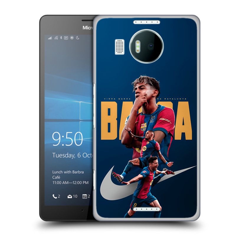Пластиковый чехол на Microsoft Lumia 950 XL с принтом Барселона Barca Yamal Пластиковый чехол на Microsoft Lumia 950 XL с принтом Барселона Barca Yamal
