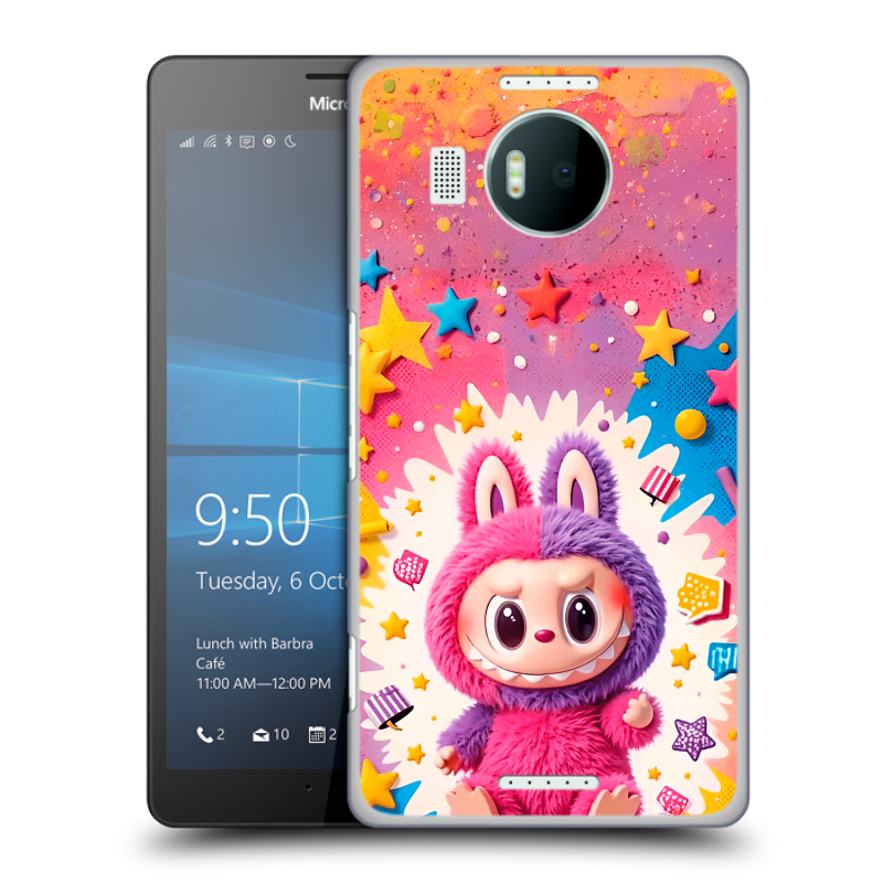 Пластиковый чехол на Microsoft Lumia 950 XL с принтом Labubu Лабубу Пластиковый чехол на Microsoft Lumia 950 XL с принтом Labubu Лабубу