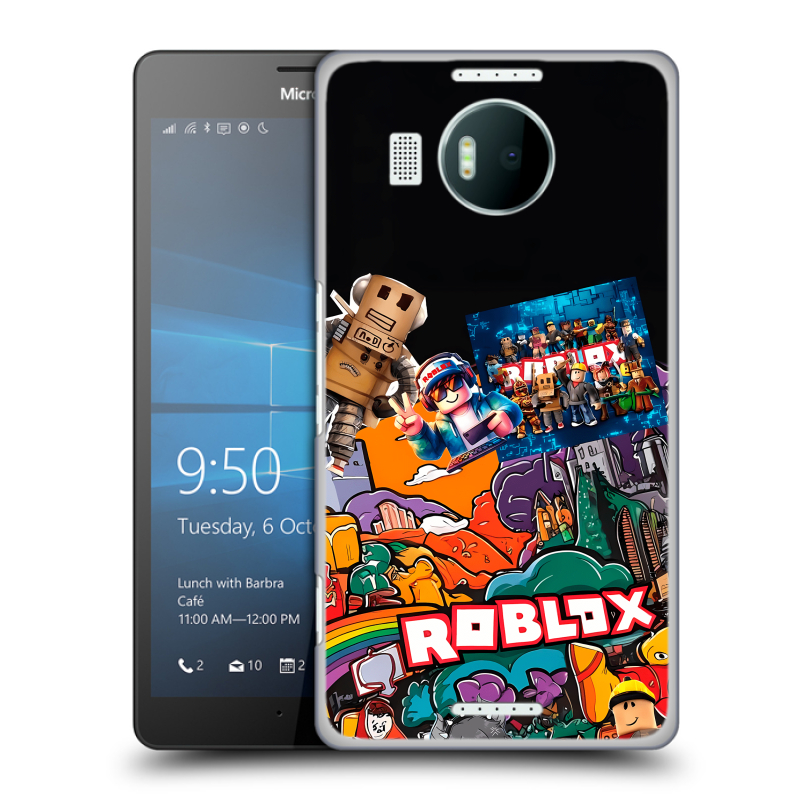 Пластиковый чехол на Microsoft Lumia 950 XL с принтом Roblox Роблокс Пластиковый чехол на Microsoft Lumia 950 XL с принтом Roblox Роблокс