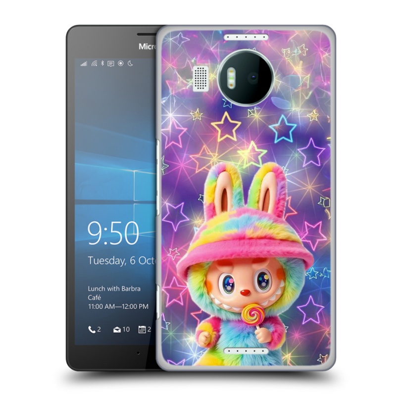 Пластиковый чехол на Microsoft Lumia 950 XL с принтом Labubu Лабубу Пластиковый чехол на Microsoft Lumia 950 XL с принтом Labubu Лабубу