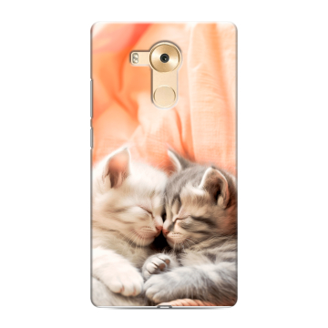 Силиконовый чехол на Huawei Mate 8 с принтом Котята