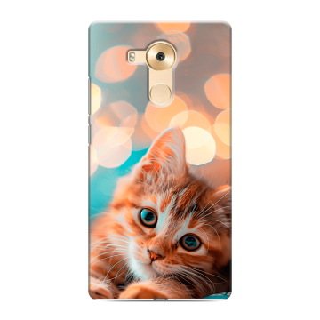 Силиконовый чехол на Huawei Mate 8 с принтом котик Силиконовый чехол на Huawei Mate 8 с принтом котик