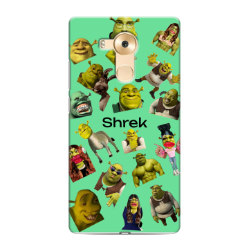 Силиконовый чехол на Huawei Mate 8 с принтом Шрек Shrek Силиконовый чехол на Huawei Mate 8 с принтом Шрек Shrek