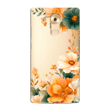 Силиконовый чехол на Huawei Mate 8 с принтом Цветы принт Силиконовый чехол на Huawei Mate 8 с принтом Цветы принт