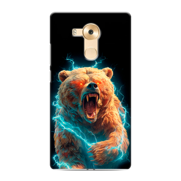 Силиконовый чехол на Huawei Mate 8 с принтом Медведь Силиконовый чехол на Huawei Mate 8 с принтом Медведь