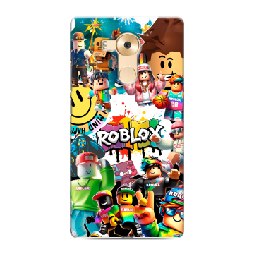 Силиконовый чехол на Huawei Mate 8 с принтом Roblox Роблокс
