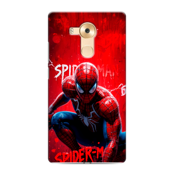 Силиконовый чехол на Huawei Mate 8 с принтом Spiderman Человек паук