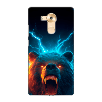 Силиконовый чехол на Huawei Mate 8 с принтом Медведь Силиконовый чехол на Huawei Mate 8 с принтом Медведь