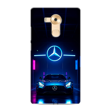 Силиконовый чехол на Huawei Mate 8 с принтом Mercedes Мерседес Силиконовый чехол на Huawei Mate 8 с принтом Mercedes Мерседес