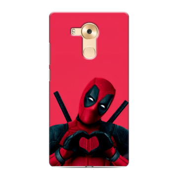 Силиконовый чехол на Huawei Mate 8 с принтом Дедпул Deadpool