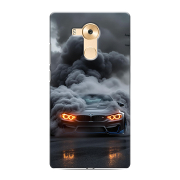 Силиконовый чехол на Huawei Mate 8 с принтом BMW БМВ