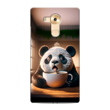 Силиконовый чехол на Huawei Mate 8 с принтом смешная панда Силиконовый чехол на Huawei Mate 8 с принтом смешная панда