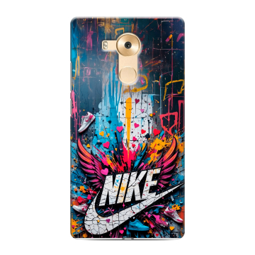 Силиконовый чехол на Huawei Mate 8 с принтом Nike Найк