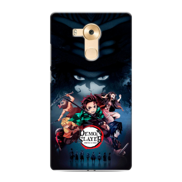 Силиконовый чехол на Huawei Mate 8 с принтом Demon Slayer Клинок рассекающий демонов